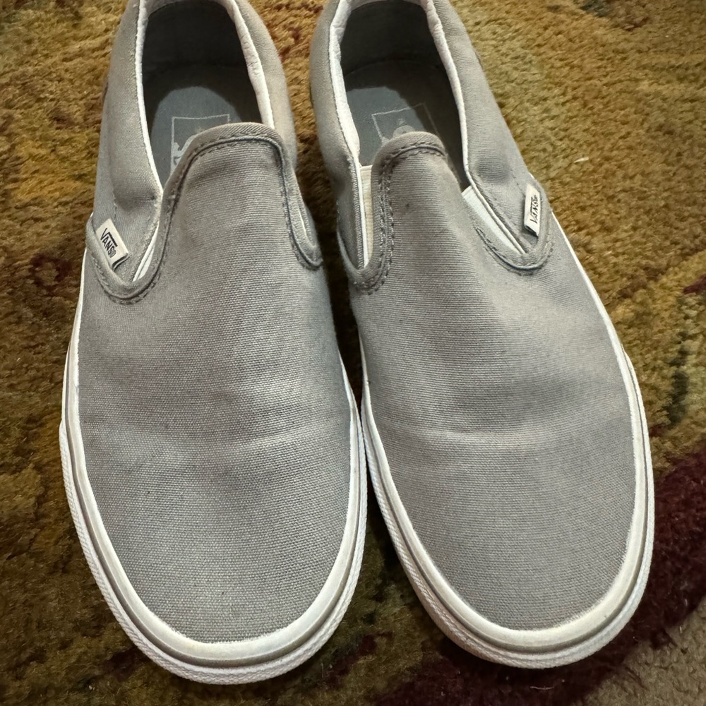 Vans Men's Gray Slip-On Shoes